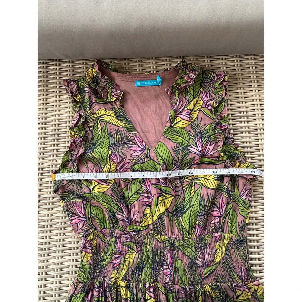 Tori Richard 2 Cool‎ 4 School Gabby Smock Dress Medium resortwear coastal beach